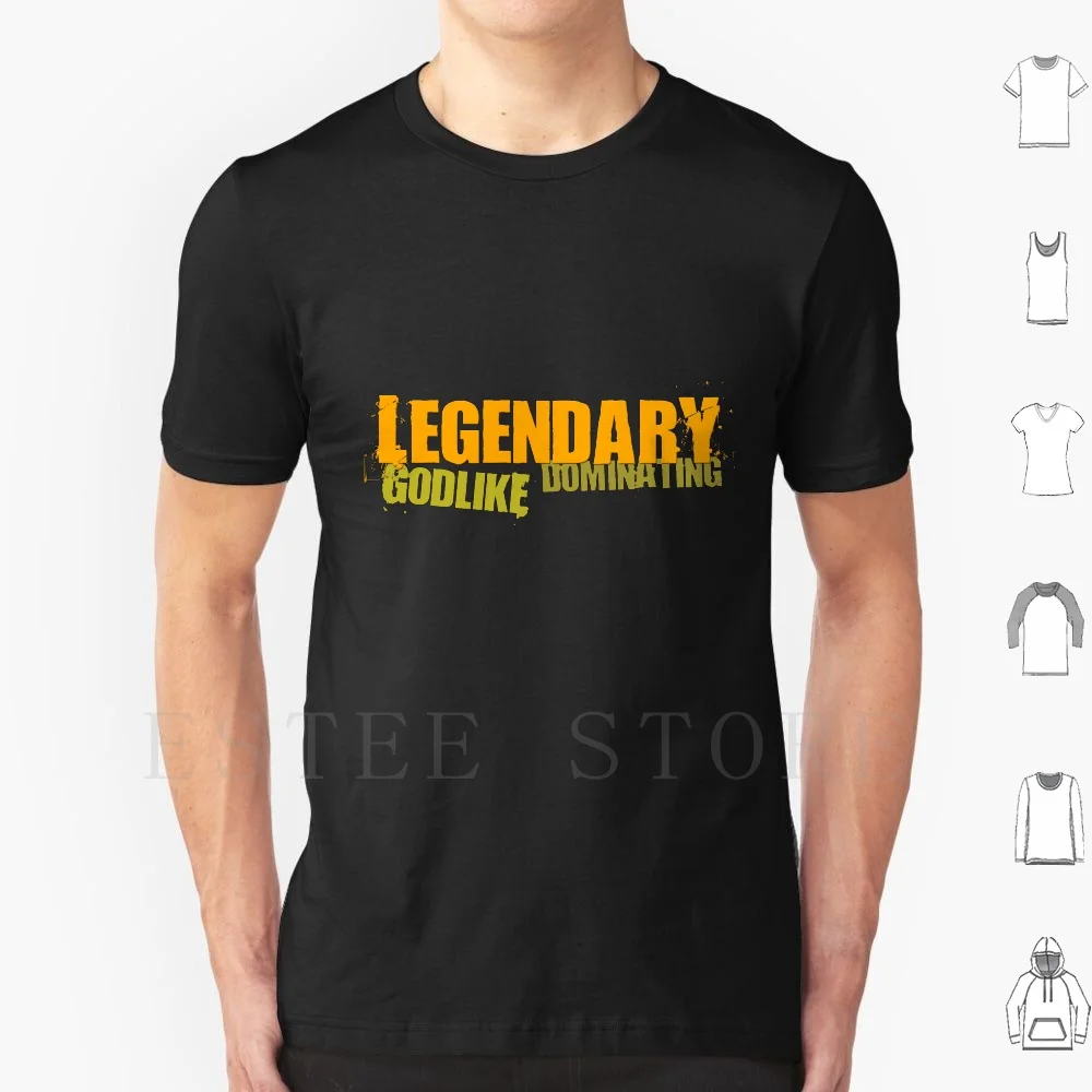 Legendary ( Dark )-T Shirt Cotton Men DIY Print Legendary Thresh Jinx Main Killing Spree Godlike Zed Riven Bear Poro Yordle