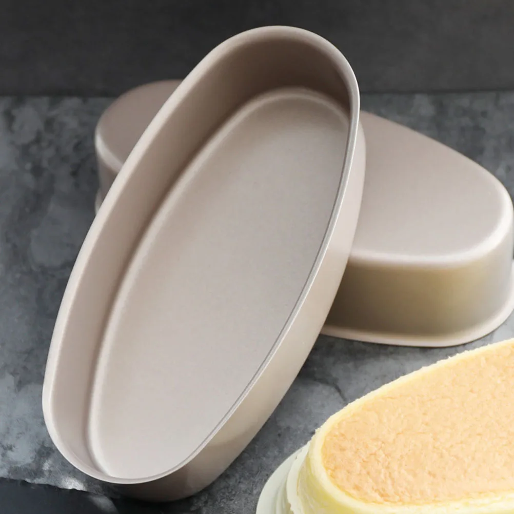 Hình Bầu Dục Chống Dính Khay Nướng Ổ Bánh Mì Bánh Chảo Khuôn Bánh Phô Mai Tín Nấu Ăn Nhà Bếp Nướng Dụng Cụ