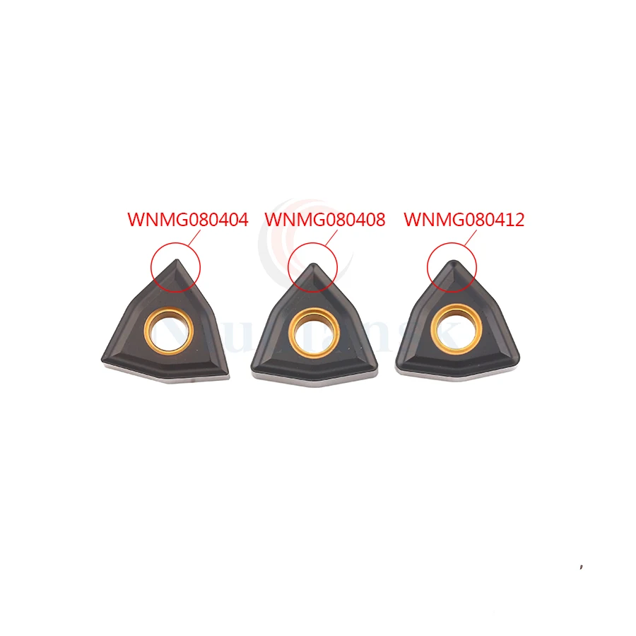 Cuchillas de corte de torno CNC, insertos de torneado de carburo, herramienta de torneado externo de hierro fundido, WNMG080404 WNMG080408 WNMG080412 NK305, 10 piezas