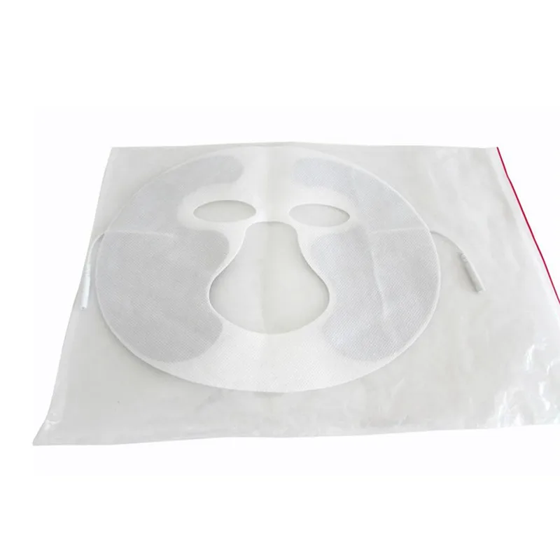 Non-woven Self Adhesive Tens EMS Electrode Face Pad Facial Mask for Electric Body Massager Machine 2mm Pin Cable