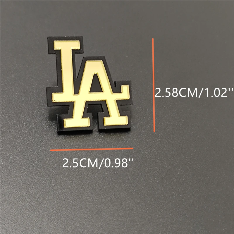 KUGUYS Mirror Gold Color LA Letter Stud Earrings for Women Contracted Trendy Jewelry Accessories Acrylic