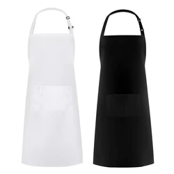 Large Apron with Front Pocket Cooking Cotton for Women Men Waterproof Oil-proof Cooking Apron BBQ Comfortable Kitchen Clothes