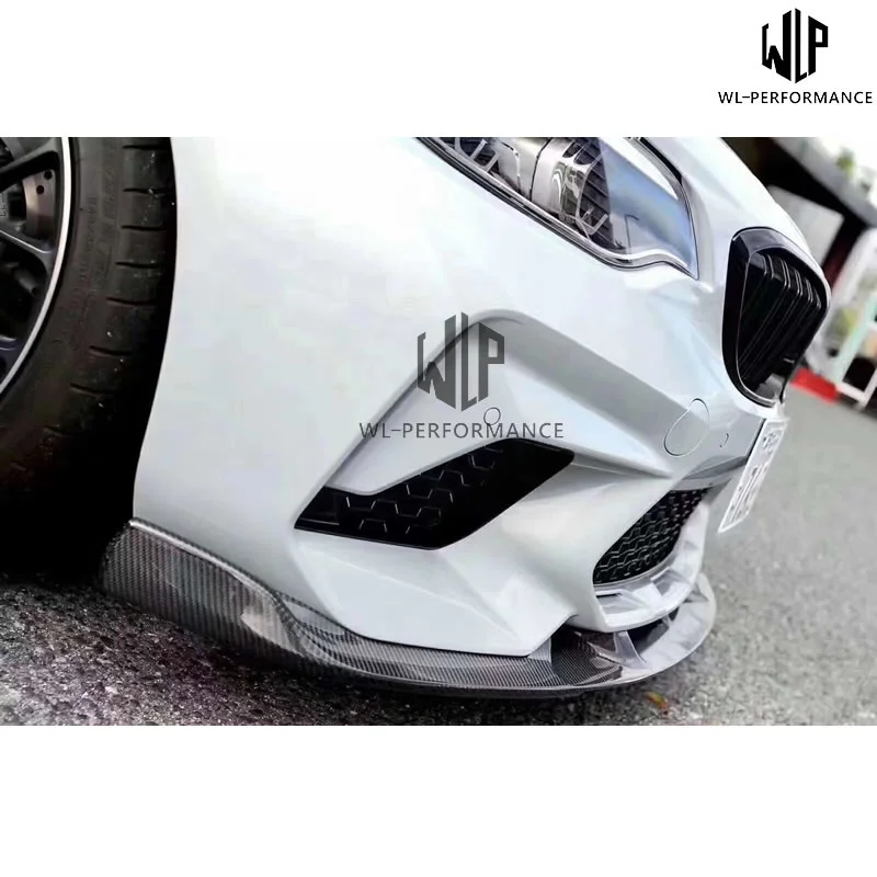 F87 High Quality Carbon Fiber Front Lip Bumper Splitter Car Styling for Bmw 2 Series F87 M2 M2c 3d Style Car Body Kit 2015-up