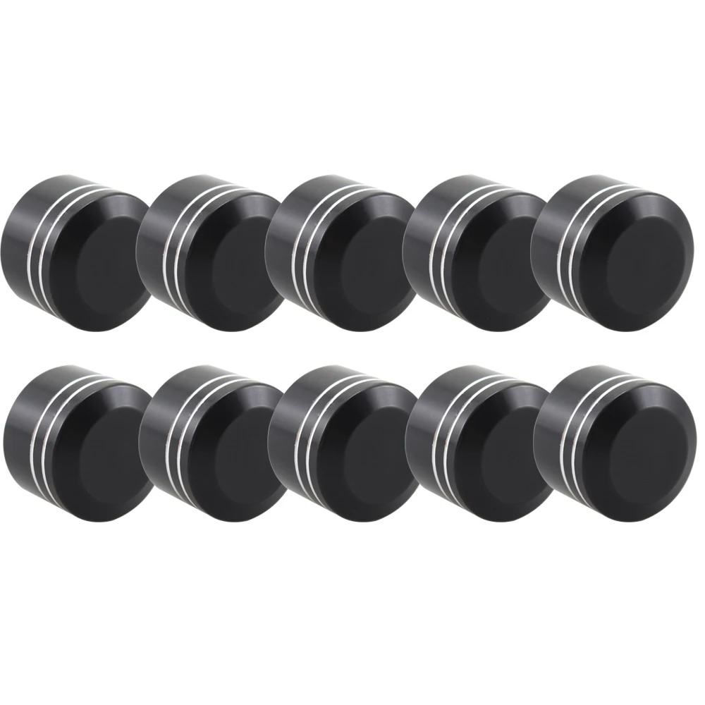 

10Pcs Black Schrauben Abdeckungen Inner Hoel 9mm 11.5mm Bolt Socket Head Screw Cover for Harley Motorcycle