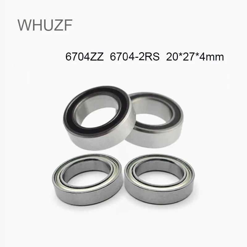 WHUZF Free Shipping 6704RS ZZ 2RS 2RZ Bearing 5/10PCS 20x27x4mm ABEC-1 Bearing Steel 6704-2RS Ball Bearings 6704-2Z Blue Sealed