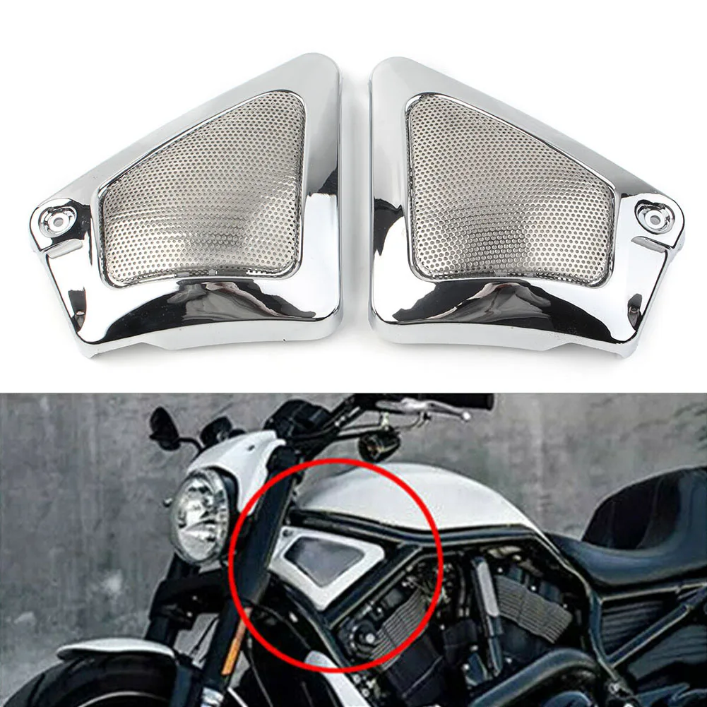 1 pair Motorbike Airbox Frame Neck Side Cover Trim Air Intake Guard For Harley V-Rod VRSCA VRSCB VRSCX VRSCAW SU