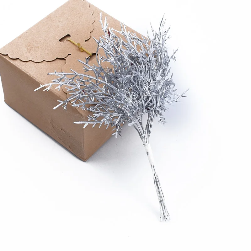 10 stücke Mehrfarbige Weihnachtsbaum Dekorative Blumen Kränze Hochzeit Basis für Wohnkultur Diy Geschenke Box Künstliche Pflanzen Großhandel – Detail 17