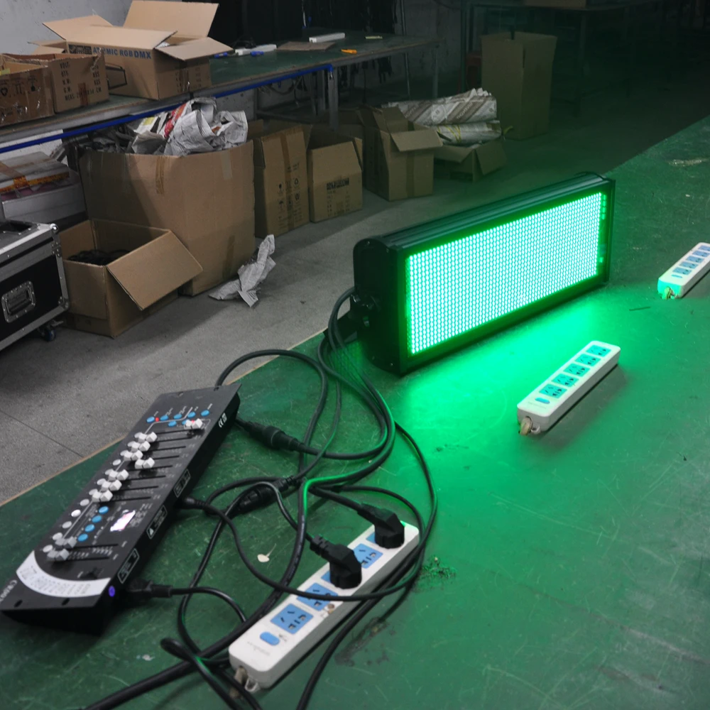 TIPTOP Stage Strobe Light 1200 1W LED Super Bright Flash Stage Lighting Sound Activated Speed Control White Strobe Light