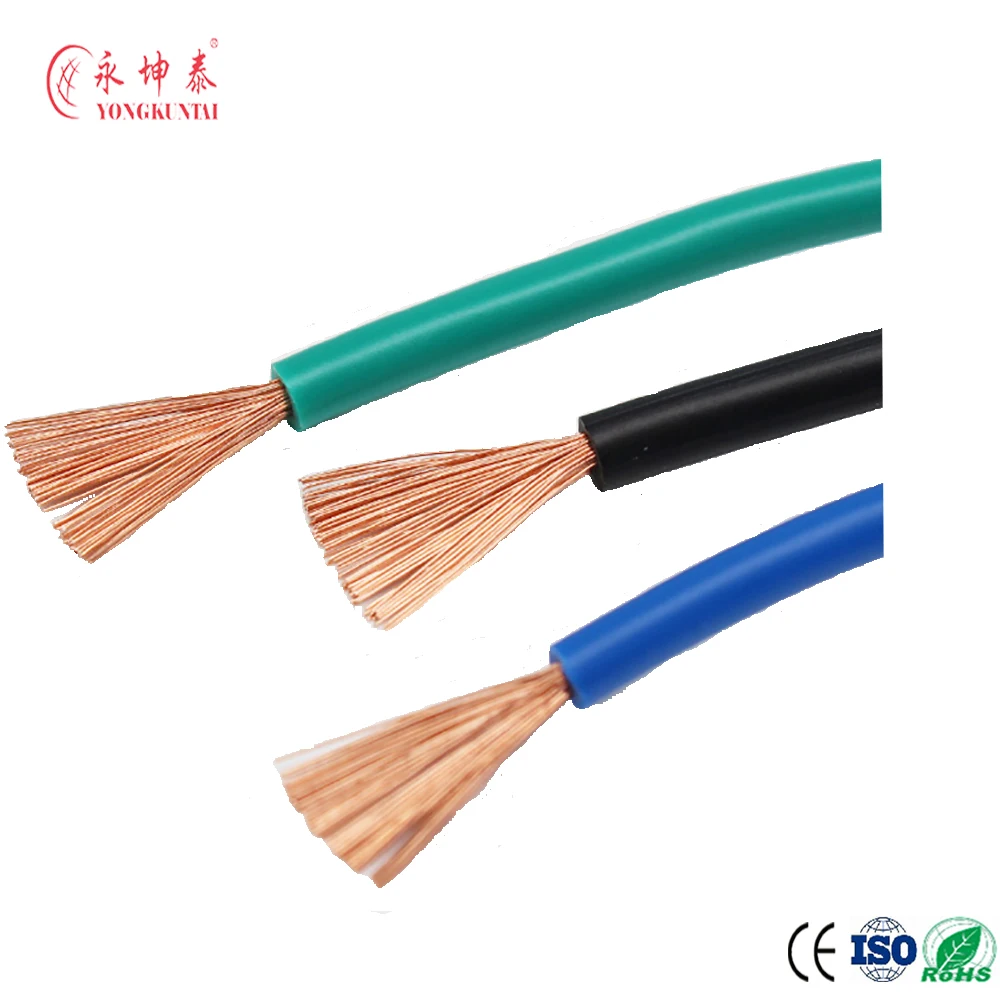 Wires Stranded Copper Core Cable Electric Wire  for Wiring 450/750V PVC Annealed Speaker Power Led Wire 12 14 16 18 19 AVG