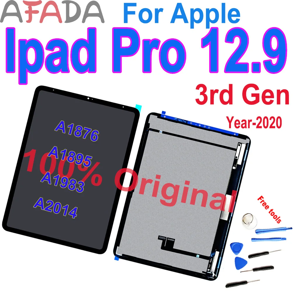 100% Original Display For iPad Pro 12.9 3rd Gen A1876 A1895 A1983 A2014 LCD Touch Screen Assembly Replacement For Ipad Pro 13