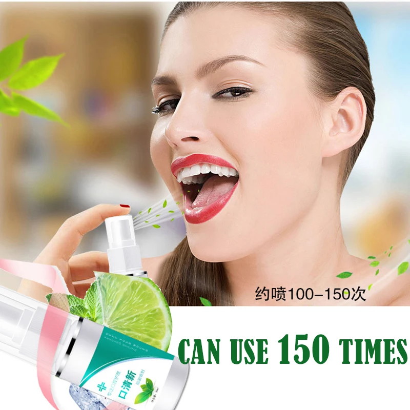 30ML Mouth Breath Spray Oral odor Cavity Gargle Artifact Herbal Tone Clear Lotion Fragrance Deodorant Antibacterial  Freshener