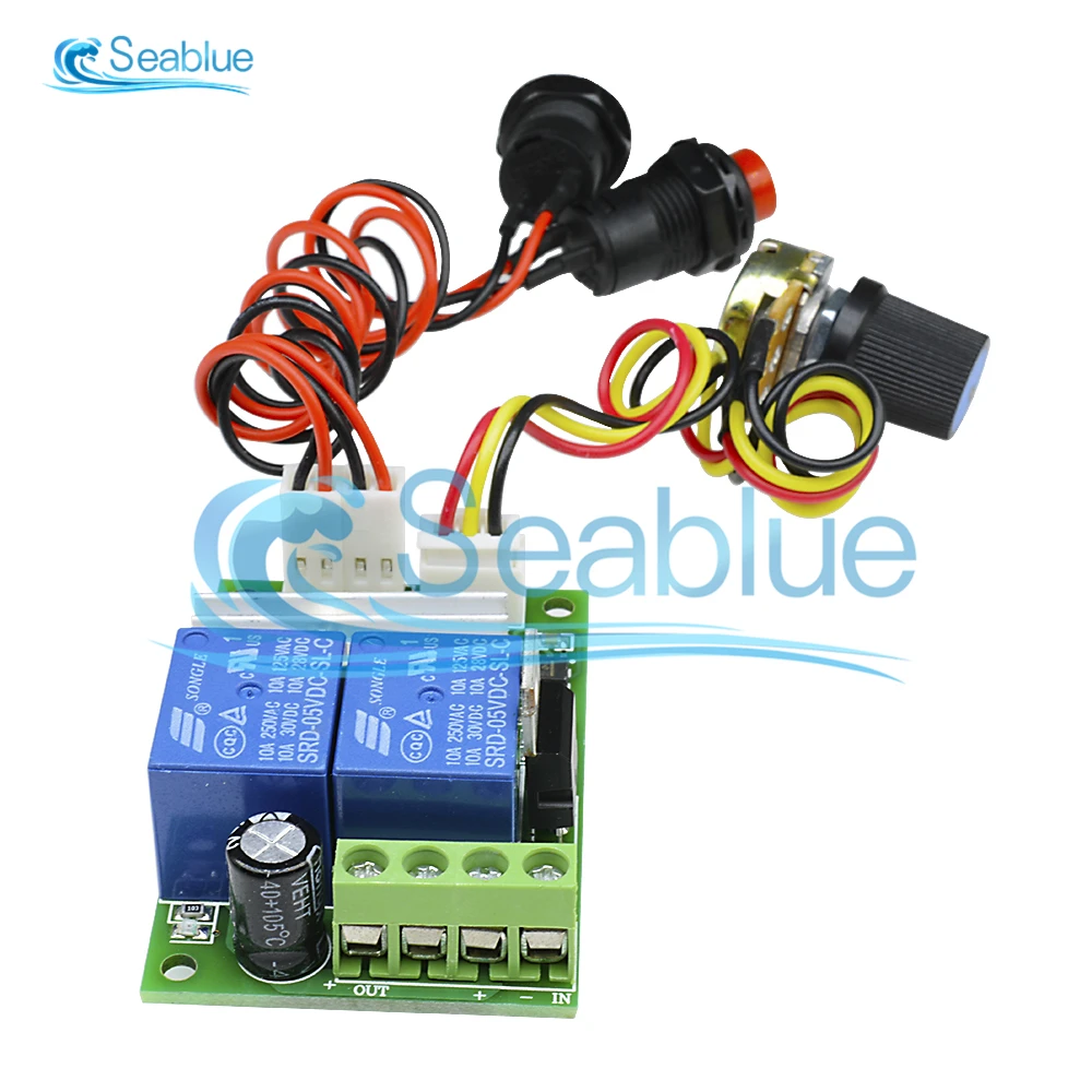 DC 12V 24V 3A 21kHz PWM DC Motor Speed Regulator Controller Board Adjustable Speed Control Reversible PWM Relay Module 6V-28V