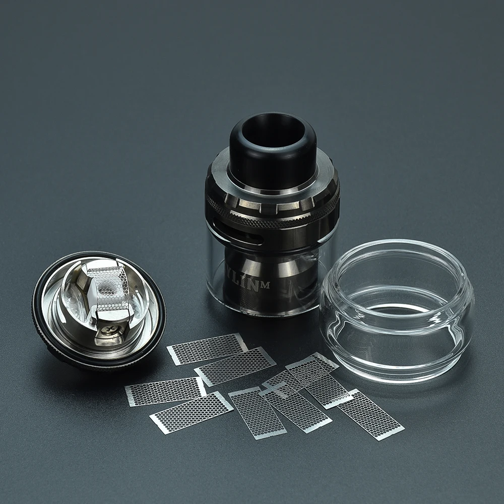 Vape Kylin M PRO RTA Diameter 24.2mm 6ML/8ML DIY Rebuildable Tank Atomizer Top Airflow airflow intake adjustable Atomizer