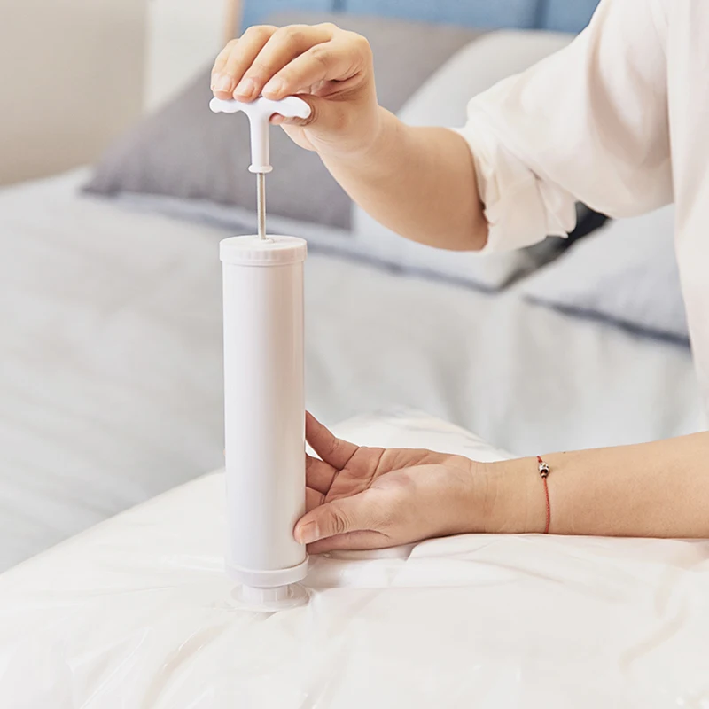 Vacuum Bag For Clothes Storage Bag Home Organizer Transparent Border Foldable Compressed Large Seal Space Saving Seal Package