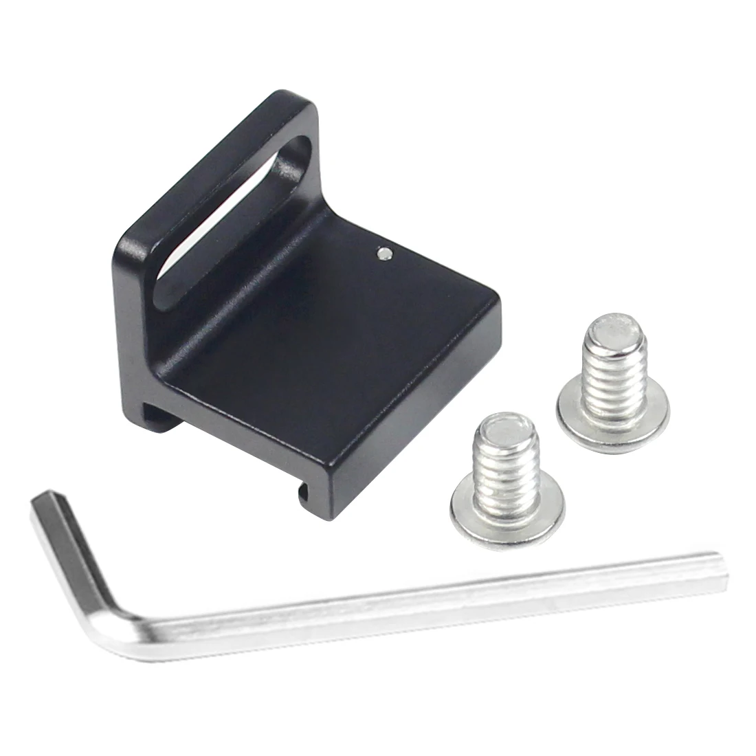 Adattatore per montaggio su slitta per fotocamera DSLR Base per slitta fredda leggera con vite di montaggio da 1/4 "per prolunga per gabbia con staffa a L