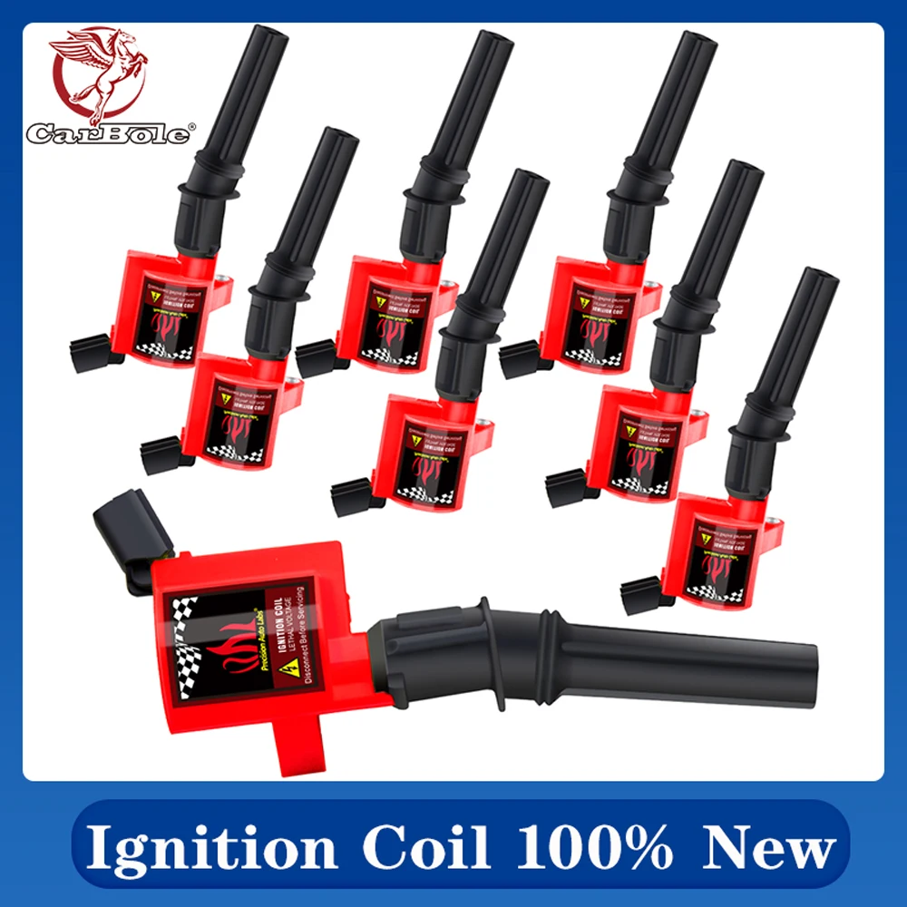 CARBOLE cewki zapłonowe 8 paczek dla Ford F150 1997 ~ 2003 5.4L / 2000 ~ 2009 4.6L V8 Lincoln Town Car 4.6L V8 1998-2009