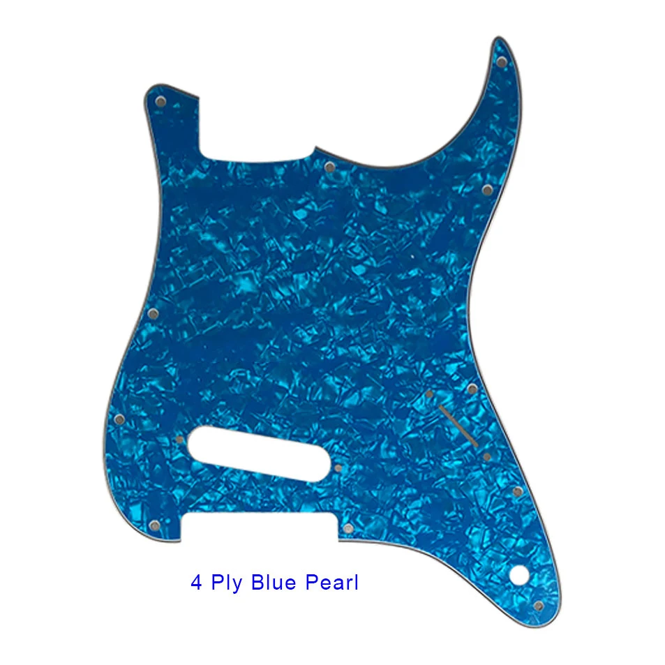 Feiman - 11 Screw Hole Guitar Pickguard, USA Fender Strat Standard, 1 Single Pickup, St Scratch Plate, Multi Color