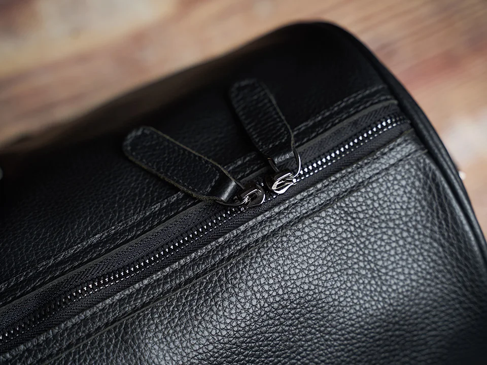 Männer Reisetasche Aus Echtem Leder Casual Hand Gepäck Tasche Hohe Kapazität Duffle Schulter Schuh Tasche Für 17 Zoll Laptop NUPUGOO – Detail 12