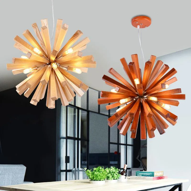 

Modern LED G9 Suspension Luminaire wood chandelier light use for living room lamp bedroom lamp study dining room lamp 85-265V