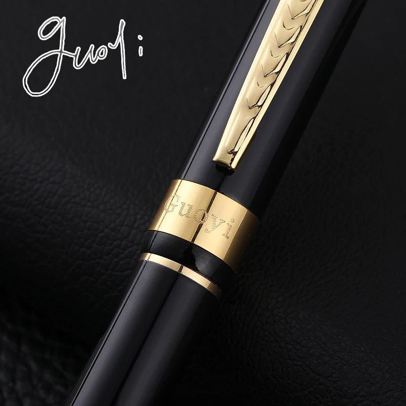 Guoyi A106 Luxury Eenvoudige Business Examen Metal High-End  Gifts Mass Customization Logo Signature Gel Pen Journal Levert