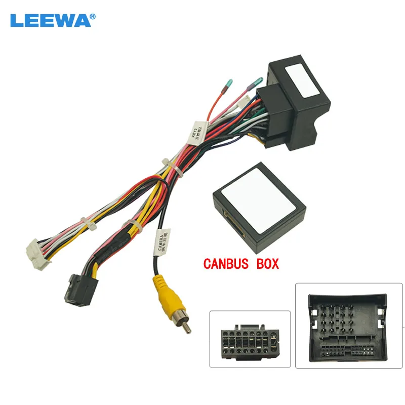 

LEEWA Car 16pin Audio Wiring Harness With Canbus Box For Chery Jetour X70 2018 Stereo Installation Wire Adapter #CA7109