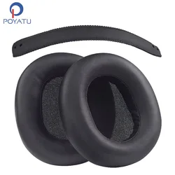 POYATU HTX80B Ear Pads Headphone Earpads For Panasonic RP-HTX80B Earpads Headphone Ear Pads Replacement Cushion Cover Earmuff