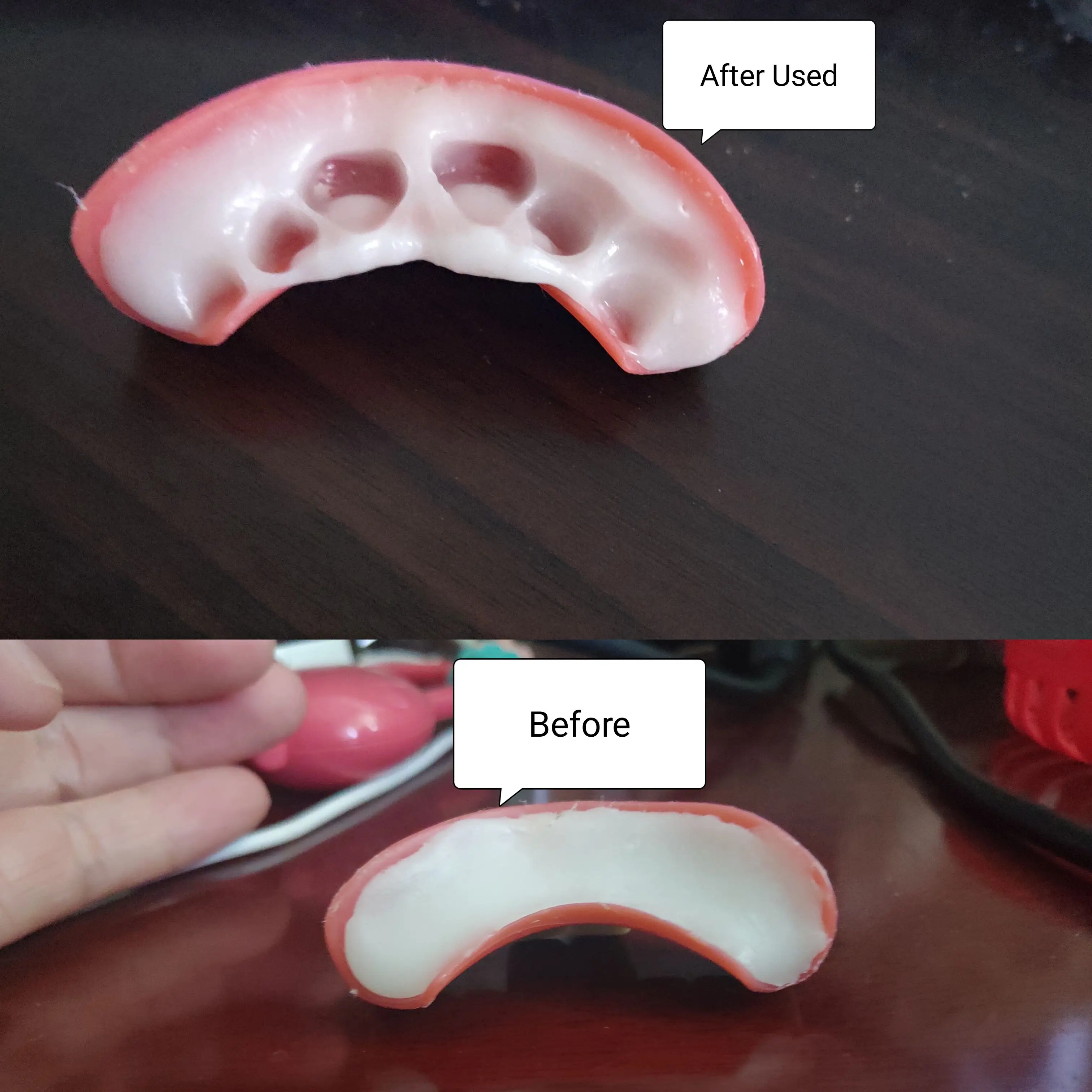 Colmillos de dientes de vampiresa con termoplástico