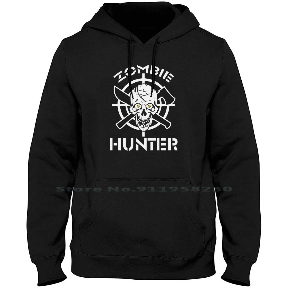 Zombie Hunter Best Trending Hoodie Sweater Cotton Zombie Hunter Cartoon Hunter Trend Movie Comic Tage Best Hunt Game Age End