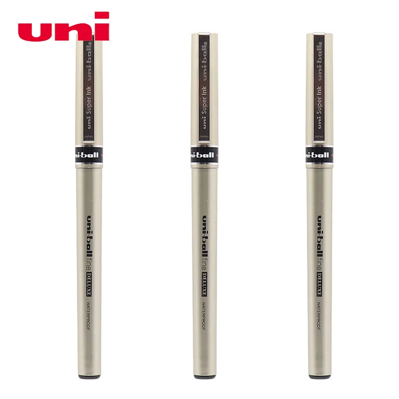 

Mitsubishi Uni-Ball Fine Deluxe UB-177 0.7mm Gen Ink Pen Rollerball Pen waterproof Black/Blue/Red Ink Color