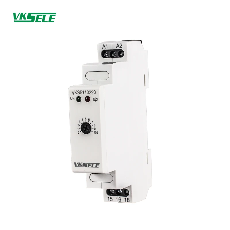 China supplier VKS5110 5A 15A AC/DC 12-240Velectric manual timer delay relay switch