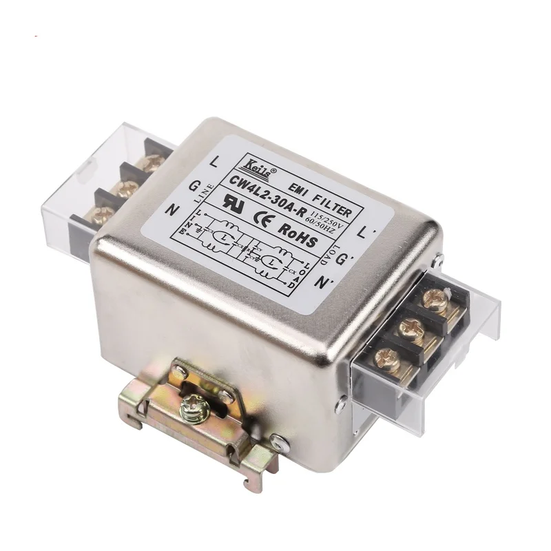Power filter 220V terminal block 10A20A30A AC single-phase CW4L2-20A-R