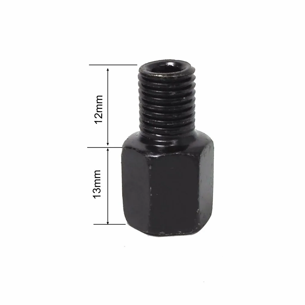 Scooter Motorcycle Black Mirror Adapter M10 M8 10MM 8MM Rearview Mirrors Adapters Right Left Hand Thread Conversion Bolt Screws