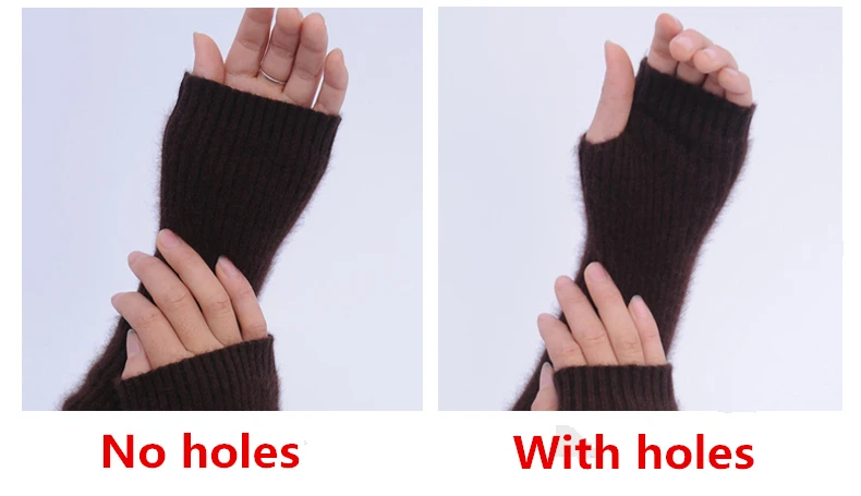 Long Hair Mink Velvet Thickening Arm Set Of Women And a Half Fingers Refers To The Long section Gloves Winter Warm Leave Sleeves