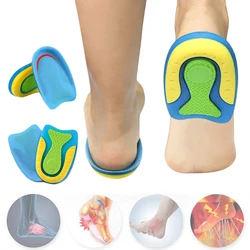Silicone Heel Cup Pads for Women Men Sneakers Heel Spur And Fascitis Plantar Pain Relief Sports Insoles for Feet Gel Inserts