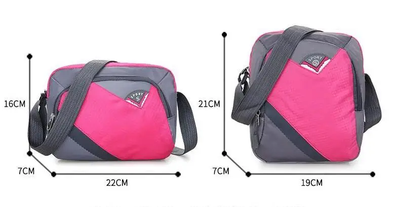 2021 Women\'s Messenger Bag New Nylon Leisure Small Crossbody Bag Middle-aged Mommy Bag Mini Canvas Mobile Phone Bag Shoulder Bag