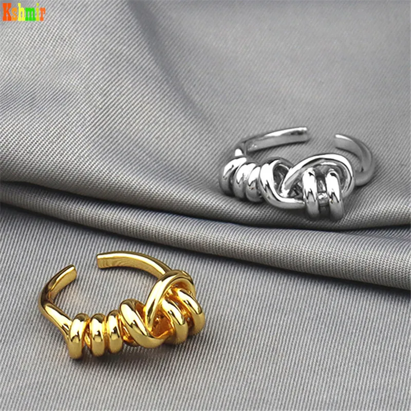 Kshmir Fashion Metal Irregular Adjustable Ring Female Girl Open Ring Jewelry Accessories Gift