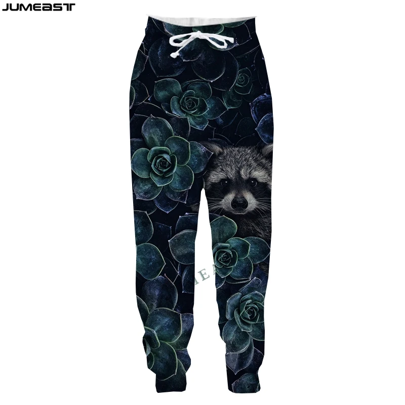 Jumeast Boy Gril Animal Raccoon Hunting Casual Kid Long Pants Children Spring Autumn Sport Pullover Length Sweatpants Trousers