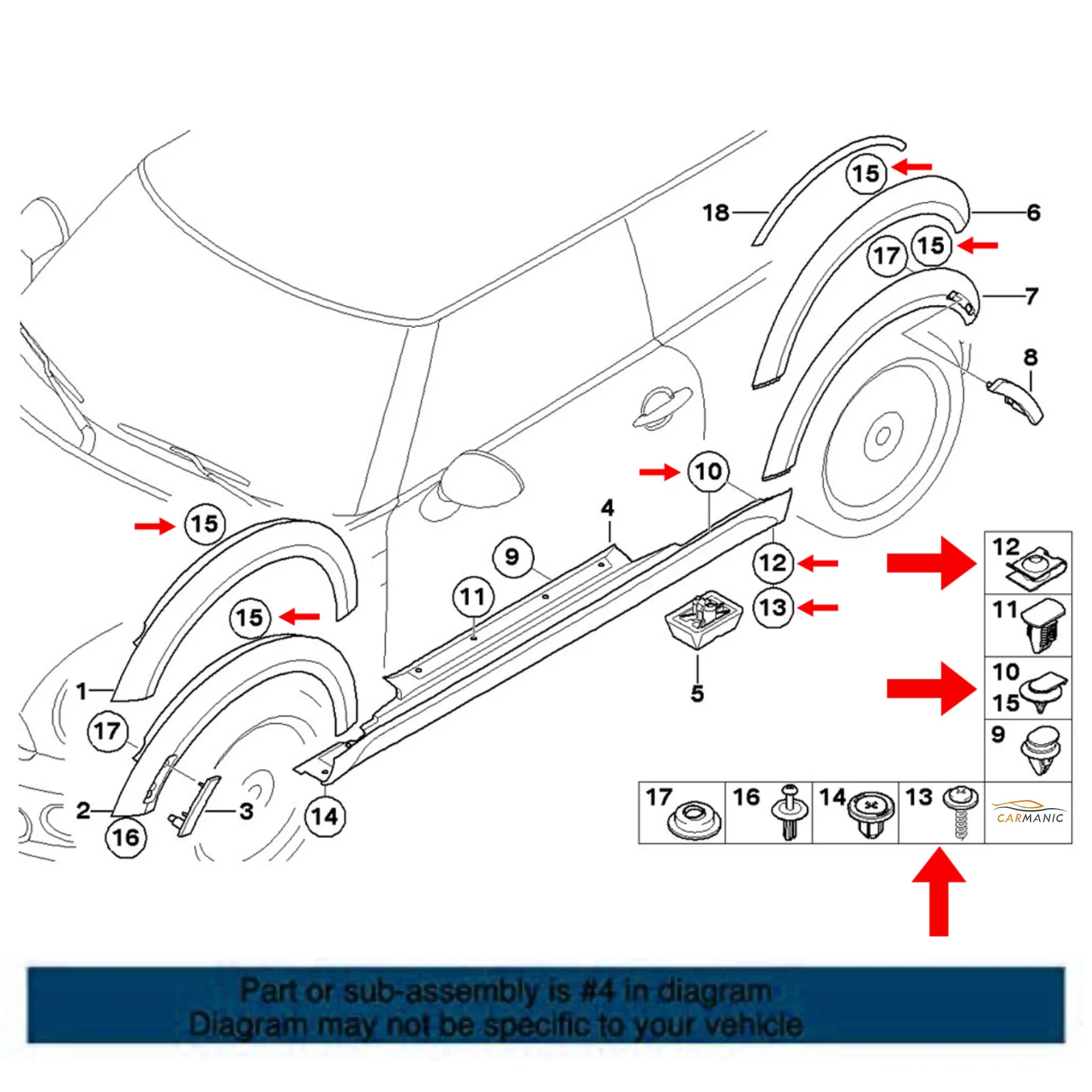 Chassis Engine Guard Metal Nut Screw Washers U-shape U-Nuts Clip Car Fender Bumper Cross Head Screws For BMW E46 E92 E90 F10