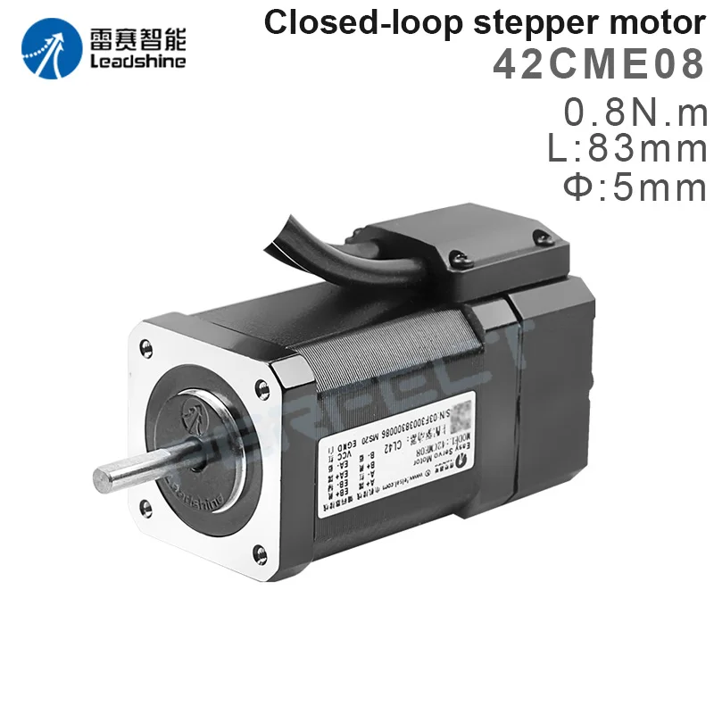 

42CME08 Leadshine Closed Loop Stepper Motor NEMA 17 Servo motor instal 1000-Line Encoder 80W easy servo motors shaft 5mm