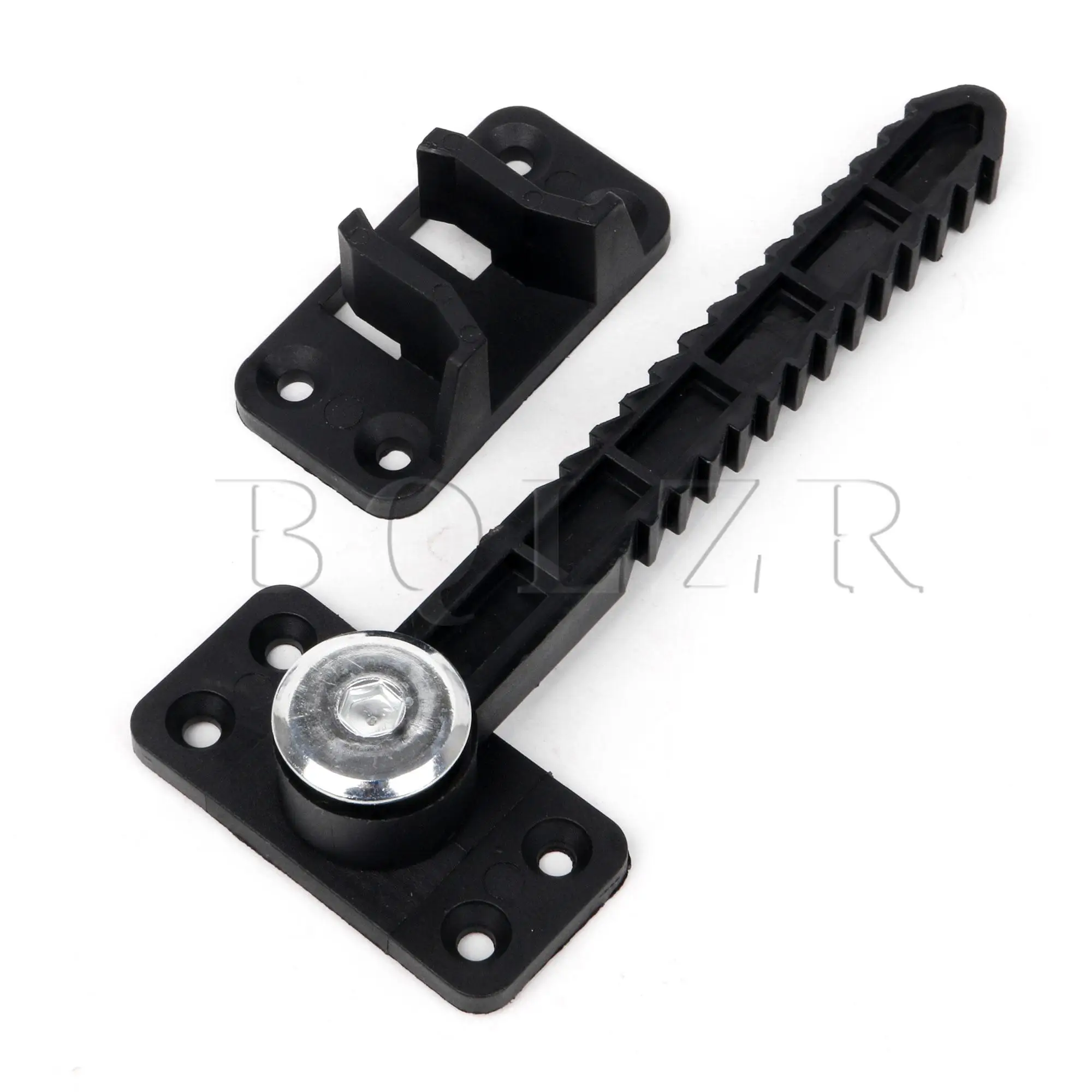 BQLZR 14x6cm Plastic Sectional Sofa Invisible Interlocking Sofa Connector Bracket with Hardware Pack of 6