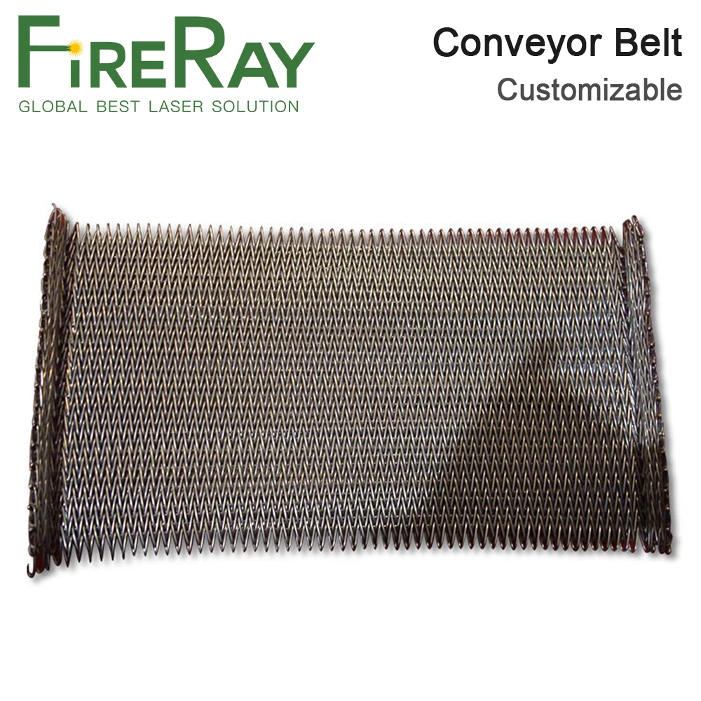 FireRay 304 Stainless Steel Special Heat Treatment Conveyor Belt For Co2 Laser Cutting Machine