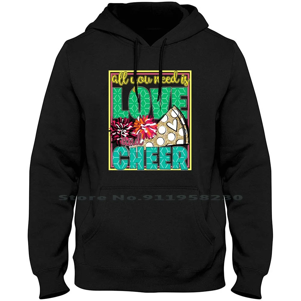 All You Need Is Love And Cheer Hoodie Sweater Cotton Love Heart Birthday Playing Heart Ying Play Need Love You Mom Day Che