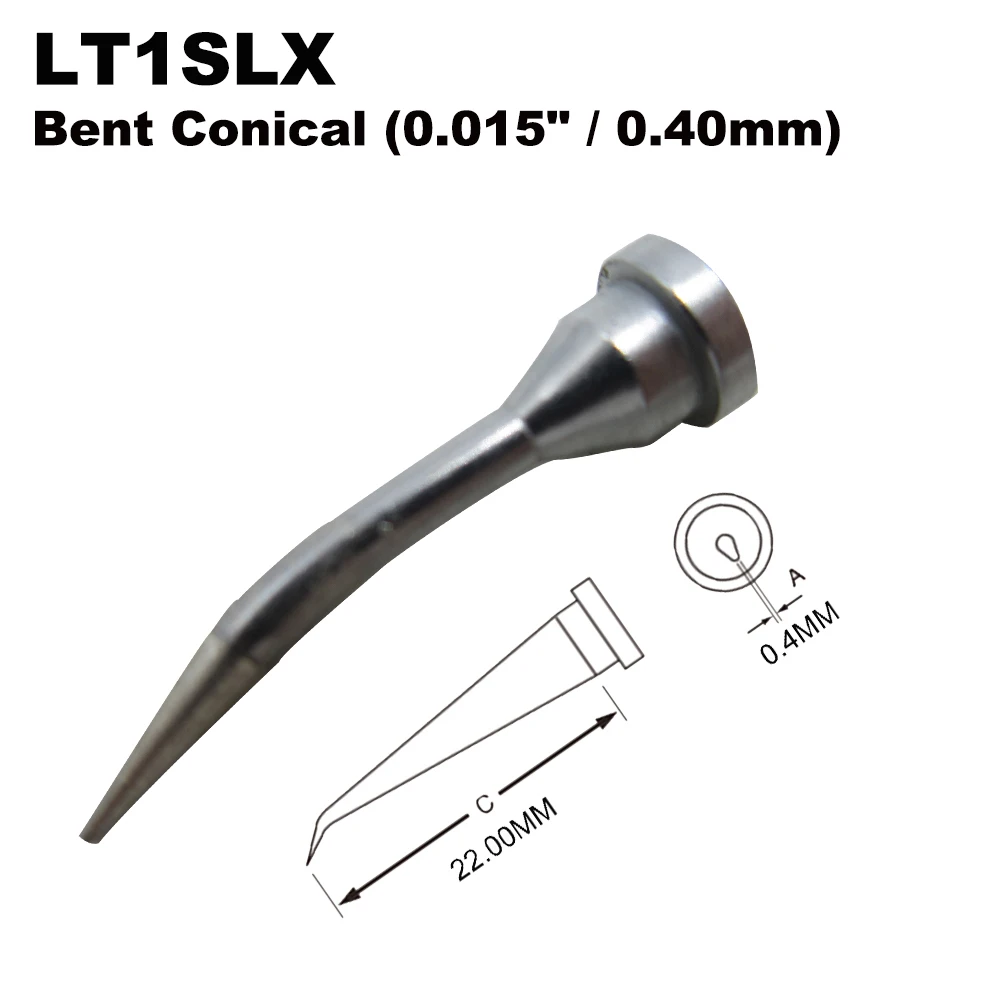 

LT1SLX Long Bent Replacement Soldering Tip for WELLER WP80 WSP80 WSFP8 WD1000 WD2000 WSD81 WS81 WSF81D8 WS81D5 Handle Iron