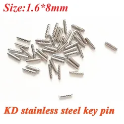 Keychannel 200 Stks/partij 1.6Mm Stalen Sleutel Pin Voor Xhorse Keydiy Afstandsbediening Flip Sleutelblad Split Pin Rvs Met wave Tanden