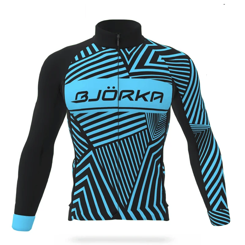 BJORKA winter cycling long sleeves jacket bicycle roadbike roupa de ciclismo bike apparel racing team mtb fleece warm clothing