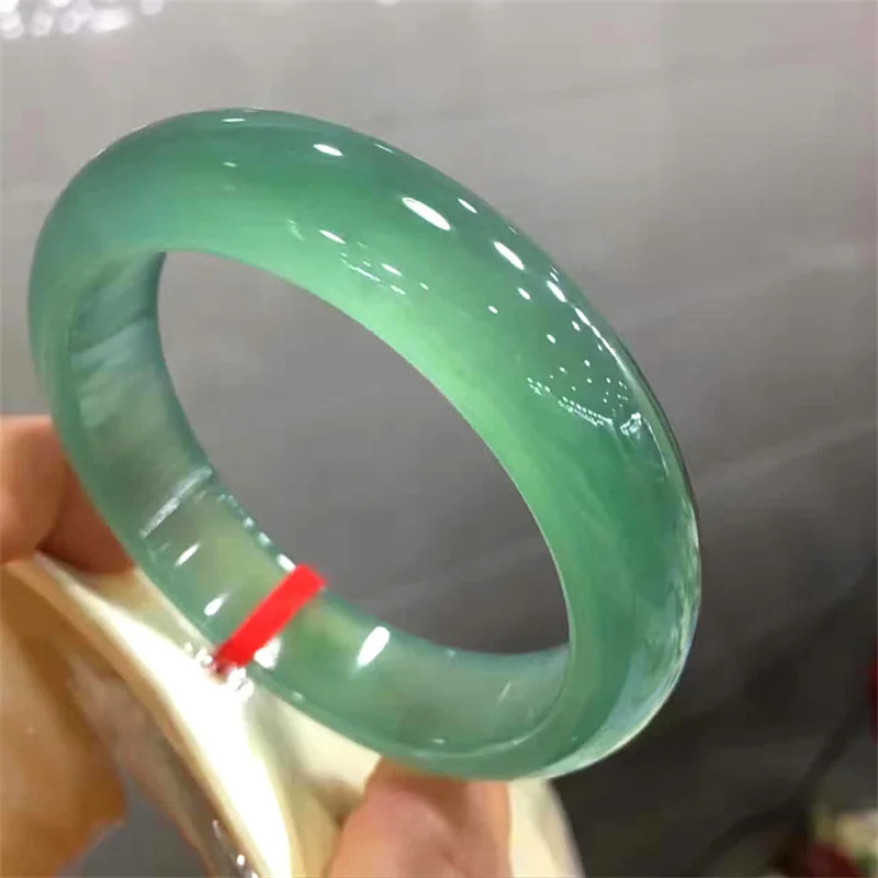 

Hot selling natural hand-carved Green -Jade Bangle56-64mm fashion Accessories Men Women Luck Gifts Amulet for