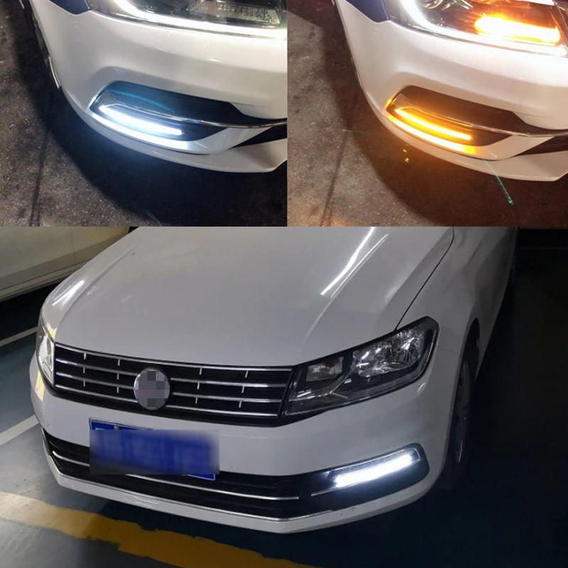 2 adet otomatik Led DRL gündüz çalışan far şerit sarı dönüş sinyali lamba araba far sıralı akış gün ışığı 12V evrensel