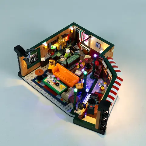 EASYLITE LED-ljussats för idéer-serien 21319 Vänner Central Perk Kafé TV Byggklossar Leksaker Set Ingen modell 8 best sales Lego Central Perk - №4