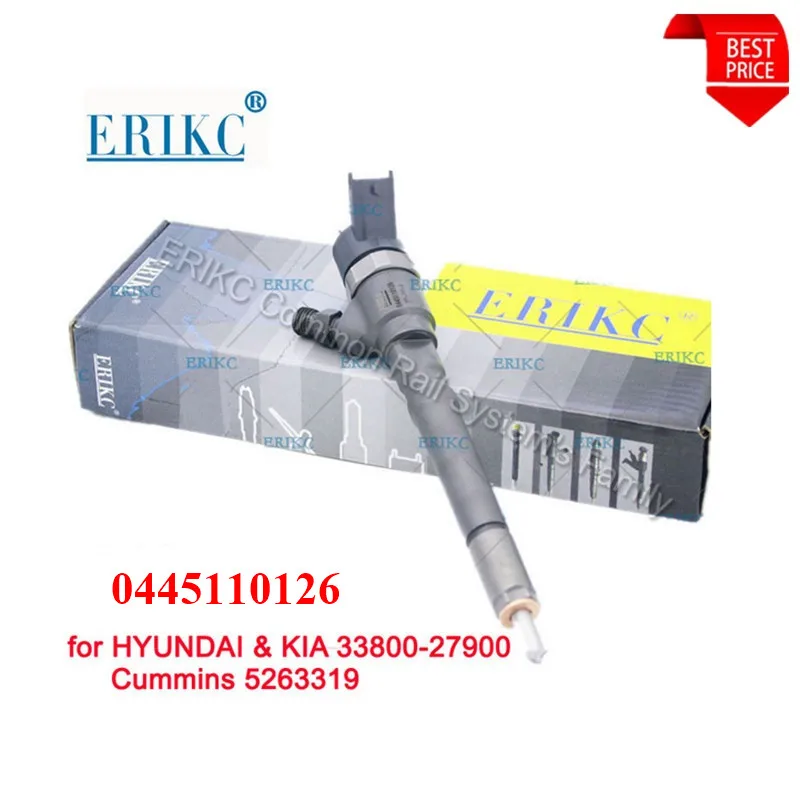 

ERIKC 0445110126 Auto Fuel Injector Manufacture 0 445 110 126 CRl Injection 0 445 110 126 for KIA Cummins 33800-27900