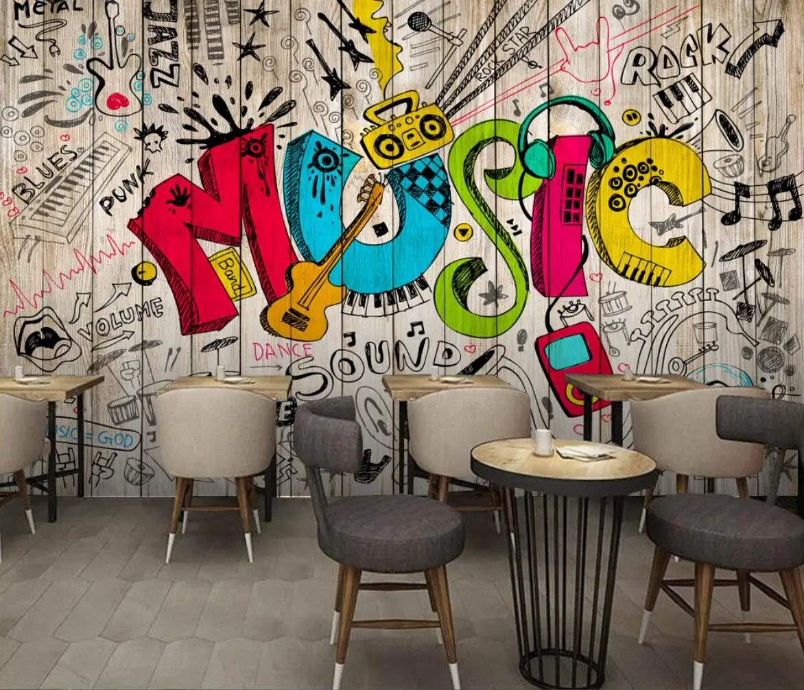 beibehang Large 3D stereo scene style wallpaper mural wall stickers backdrop Villa Hotel KTV Cafe wall paper photo wallpaper